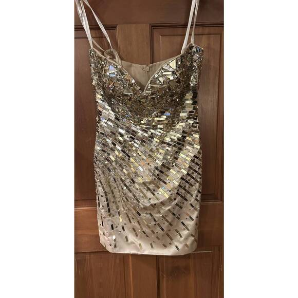 tony bowls gold dress Tony Bowls Le Gala Prom Dress